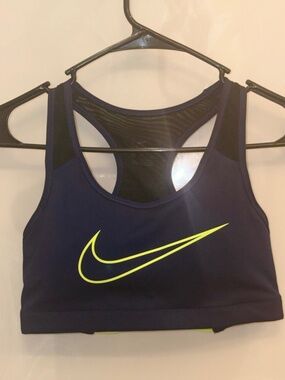 Nike Dri-Fit Sports Bra in Blue. Size Small.